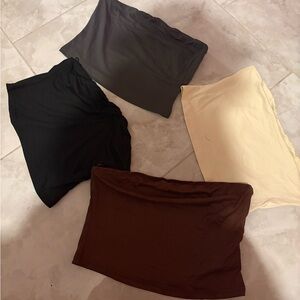 Set of 4 tube tops (crop)